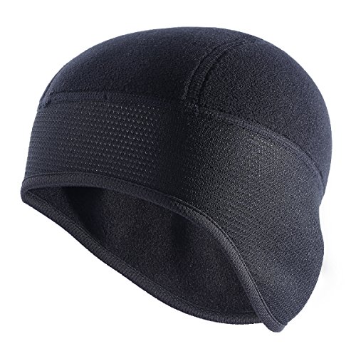 TAGVO Tapa del cráneo, Forro Polar de Invierno Gorro de Sombrero con Tapas de Orejas, Forro de Casco para Adultos Mujeres y Hombres tamaño elástico Universal (1 Paquete TAGVO Tapa del cráneo, Forro Polar de Invierno Gorro de Sombrero con Tapas de Orejas, Forro de Casco para Adultos Mujeres y Hombres tamaño elástico Universal (1 Paquete