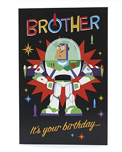 Tarjeta de cumpleaños para hermanos - Disney Toy Story 4 - Buzzlightyear