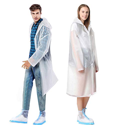 TATAFUN Chubasquero Impermeable EVA Poncho de Lluvia Reutilizable Sobretodo Camping para Senderismo Ciclismo Unisex TATAFUN Chubasquero Impermeable EVA Poncho de Lluvia Reutilizable Sobretodo Camping para Senderismo Ciclismo Unisex
