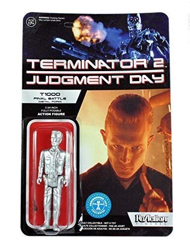 Terminator 2 ReAction Figura T-1000 Patrolman Metallic 10 cm Funko Figures