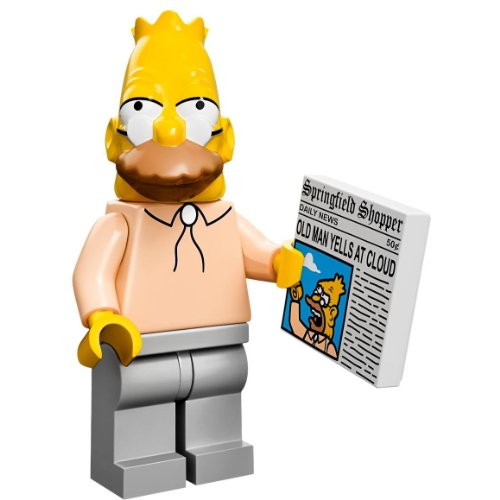 The Simpsons Lego Mini Figura Abuelo