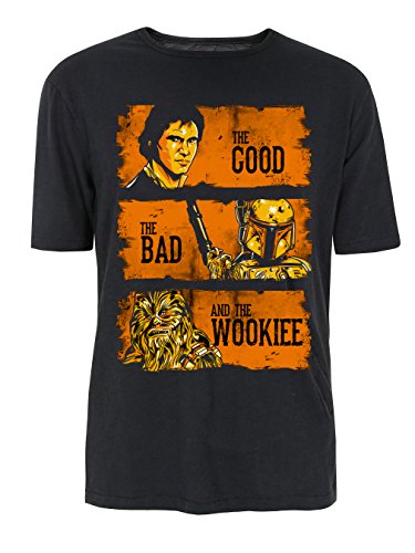 THOMAS-VINTAGE-COOL The Good The Bad and The Wookie Starwars Parody - Camiseta (tallas S-XXL)