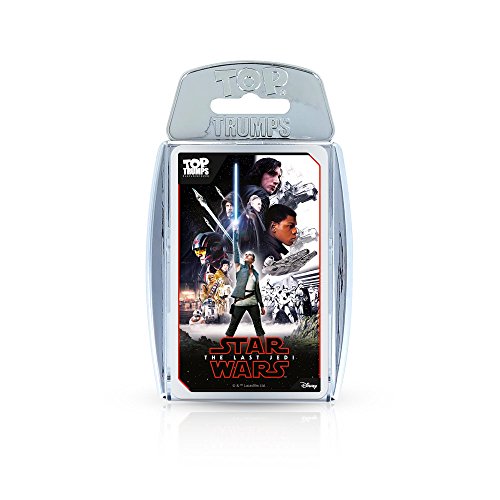 Top Trumps Juego de Cartas de Star Wars Episodio 8: el último Jedi, (Idioma español no garantizado)