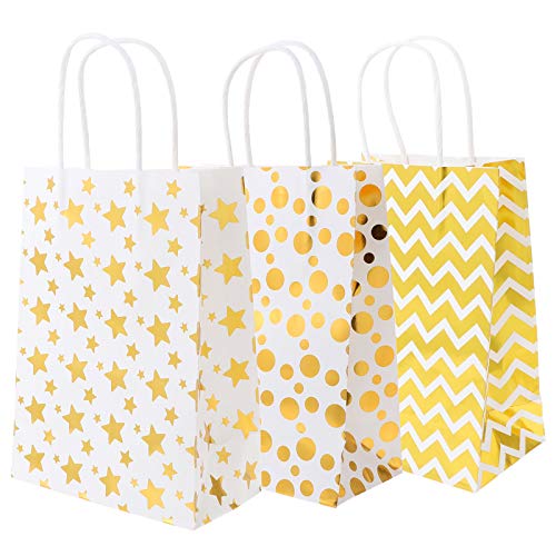 TOPBATHY 12 bolsas de papel de regalo bolsas de mercancía bolsas de embalaje de regalo bolsa de regalo bolsa de regalo