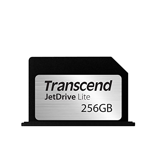 Transcend JetDrive Lite 330 - Tarjeta de memoria para MacBook Pro Retina 13", Negro/Plata, 256 GB