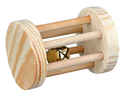 TRIXIE Cilindro Madera con Cascabel para Roedores, ø5 x 7 cm, Pequeños Mamíferos TRIXIE Cilindro Madera con Cascabel para Roedores, ø5 x 7 cm, Pequeños Mamíferos