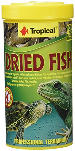 Tropical Dried Fish - Comida 100% Natural para Reptiles, 1 Unidad (250 ml)