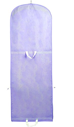 TUKA Transpirable Funda de Ropa, 180 cm x 65 cm Bolsa de Ropa Protector para Vestidos de Novia o de Fiesta, Trajes, Abrigos. 2 Accesorios Bolsillos, Bolsa portatrajes, púrpura, TKB1001 Purple