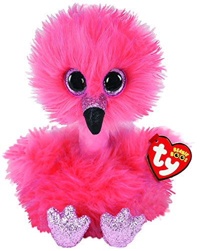 TY UK Ltd- Franny Flamingo-Boo Med Peluche, Multicolor, 24 cm (37401)
