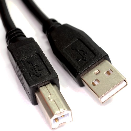 USB 2,0 24AWG Alto Velocidad Cable Impresora Cable A a B Negro 1 m [1 metros/1m]