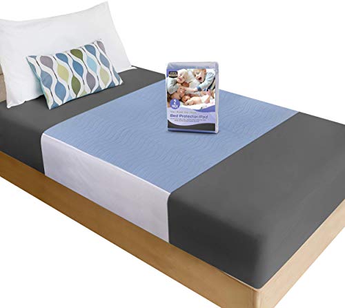 Utopia Bedding Empapador Protector de Cama 85 x 90 cm (Pack de 2) - Impermeable, Absorbente y Lavable Protector Colchón para Incontinencia, Niños y Adultos