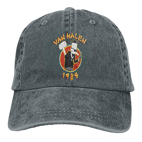 Van Halen 1984 Gorra de béisbol de Mezclilla, Ajustable, Gorra de béisbol clásica para Hombres y Mujeres