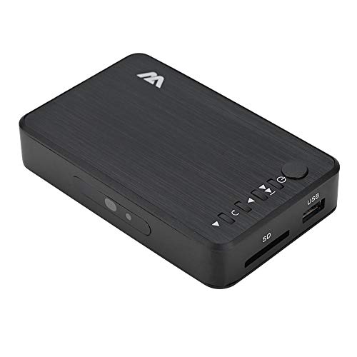 Vbestlife Reproductor Multimedia Media Player Media Player HD TV Digital 100Mbps Admite Decodificación H.264/WMV9 / VC - 1/RM/RMVB a 1080P Admite USB Drive/Disco Duro Móvil 2.5T/Tarjeta SD(Negro)