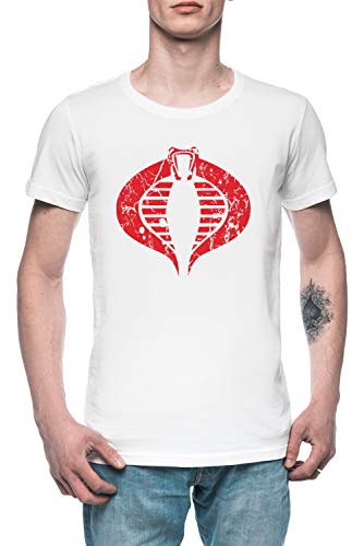 Vendimia Cobra - Vendimia Hombre Camiseta tee Blanco Men's White T-Shirt
