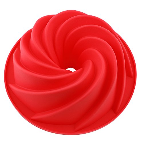 Vicloon Molde Bizcocho Savarín Hondo, 25 x 9 cm Molde/Forma/Tartas Molde Silicona Antiadherente para Hornear, Tarta, Galletas - Insipido e Inoloro Vicloon Molde Bizcocho Savarín Hondo, 25 x 9 cm Molde/Forma/Tartas Molde Silicona Antiadherente para Hornear, Tarta, Galletas - Insipido e Inoloro
