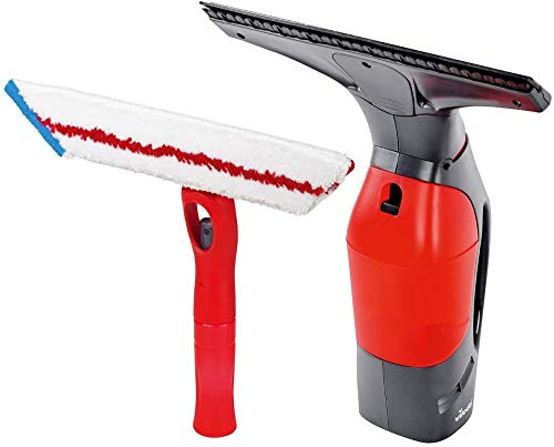 Vileda Windomatic Power Set - Aspirador de ventanas y mopa microfibras con spray, limpiacristales con cuello flexible y pulverizador con mopa, extra potencia, medidas 17.5 x 12 x 32 cm, rojo y negro Vileda Windomatic Power Set - Aspirador de ventanas y mopa microfibras con spray, limpiacristales con cuello flexible y pulverizador con mopa, extra potencia, medidas 17.5 x 12 x 32 cm, rojo y negro