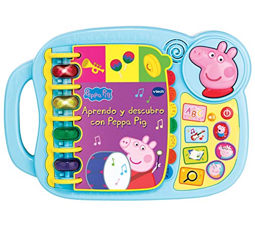 VTECH- Aprendo y Descubro con Peppa Pig Libro Infantil Que Enseña El Abecedario y Nuevas Palas, Multicolor, Talla Única (3480-518022) , color/modelo surtido VTECH- Aprendo y Descubro con Peppa Pig Libro Infantil Que Enseña El Abecedario y Nuevas Palas, Multicolor, Talla Única (3480-518022) , color/modelo surtido