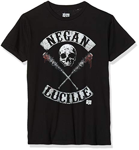 Walking Dead Negan Lucille Rockers Camiseta, Noir (Noir), Small para Hombre