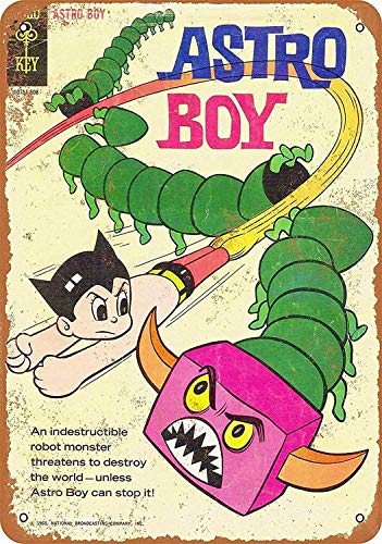 WallAdorn Astro Boy Comic Cartel de Chapa decoración de Pared Vintage para Cafe Bar Pub Home