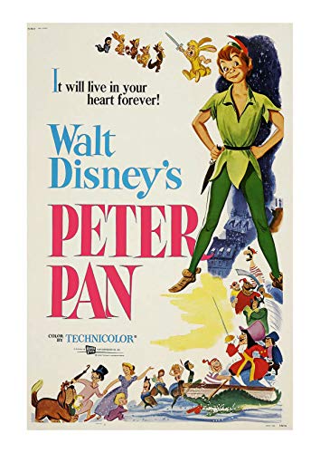 Walt Disney Peter Pan 1953 - Small - Semi Gloss - Unframed