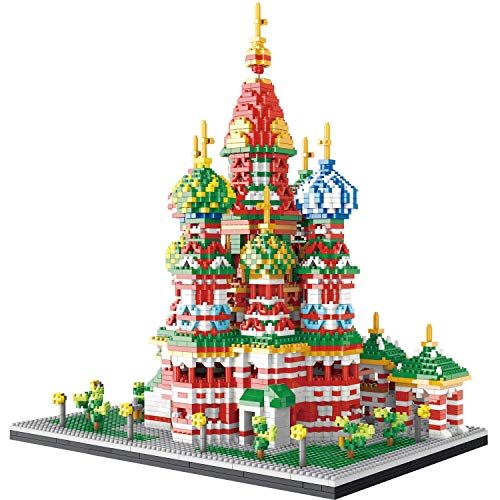 Wan-b Monumento mundialmente Famoso Nano Mini Kits de Bloques de construcción Construcción Infantil Educativo DIY Juguetes Regalos Catedral de Vasile