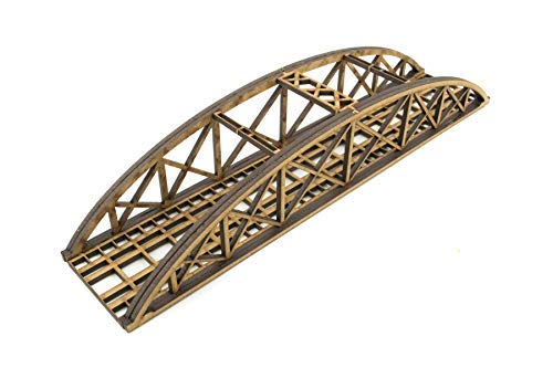 War World Scenics - Puente vía única Tipo Bowstring Escala N en DM 200mm - Elige Color - Modelismo Ferroviario, Maquetas, Dioramas