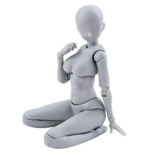 Wensltd Nuevo de Dibujar Figuras para Artistas Figura de Acción Modelo Humano Maniquí Man Woman Kits - Caja, Size:About 13-15cm