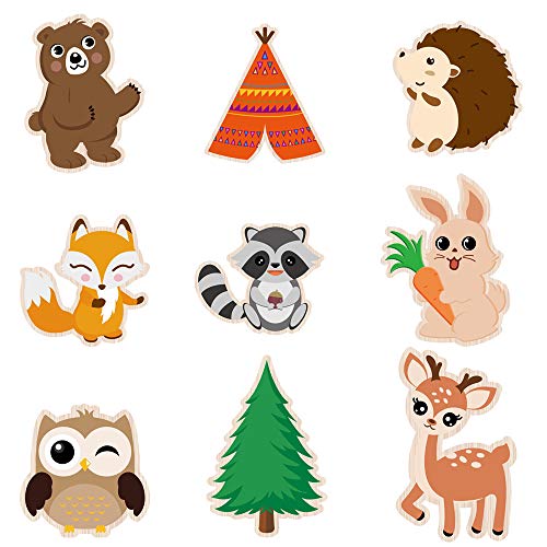 WERNNSAI Recortes de Decoraciones de Fiesta Animales del Bosque - 18 Piezas Centros de Mesa de Animales del Suministros para Fiestas para Niños Cumpleaños Baby Shower WERNNSAI Recortes de Decoraciones de Fiesta Animales del Bosque - 18 Piezas Centros de Mesa de Animales del Suministros para Fiestas para Niños Cumpleaños Baby Shower