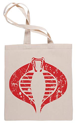 Wigoro Vendimia Cobra - Vendimia Bolsa De Compras Tote Beige Shopping Bag