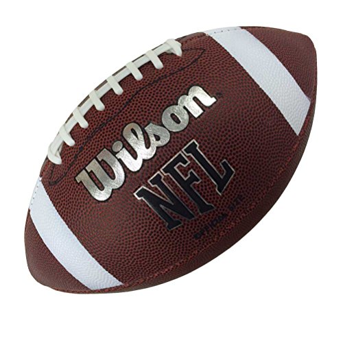 Wilson WTF1858XB Pelota de fútbol Americano NFL Bulk Cuero Compuesto para Juego recreativo, Unisex-Adult, Marrón, Tamaño Oficial