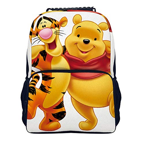 Winnie The Pooh Hug Tigger Mochila escolar bolsa de viaje bolsa de negocios mochila para hombres mujeres adolescentes escuela universidad 40.6 cm