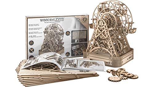 WOODEN.CITY Modelos Mecánicos Kits Ferris Wheel Puzzle de Madera 3D (429 Piezas)