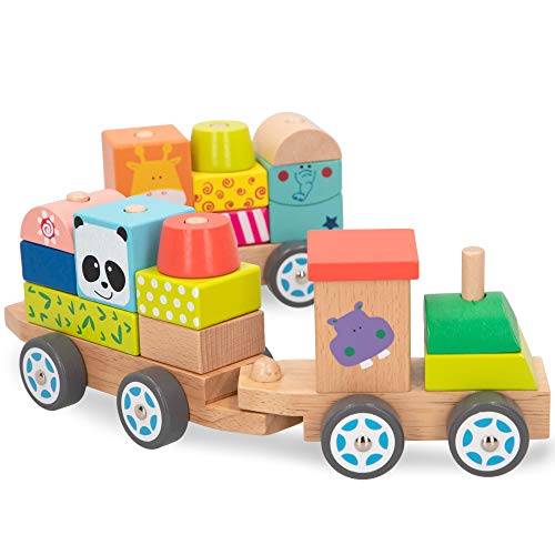 WOOMAX- Tren de madera con animales (ColorBaby 40997) WOOMAX- Tren de madera con animales (ColorBaby 40997)