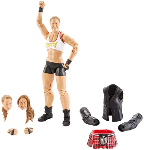 WWE - Ultimate Edition Figura de acción luchadora Ronda Rousey Juguetes niños +8 años (Mattel GCN00)