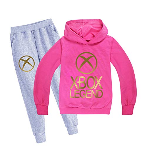 Xbox-Legend Pullover Conjuntos de los niños Sudadera Impreso Jersey y Pantalones de algodón de Dos Piezas niños y niñas (Color : Rose04, Size : 120) Xbox-Legend Pullover Conjuntos de los niños Sudadera Impreso Jersey y Pantalones de algodón de Dos Piezas niños y niñas (Color : Rose04, Size : 120)