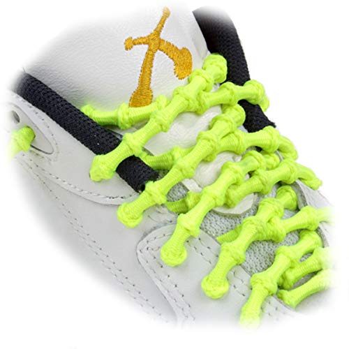 XTENEX - X300 Neon Yellow 40" (PATENTED) Adjustable Eyelet Blocking No Tie Elastic Shoe Laces for an Extreme Lock In Performance Fit