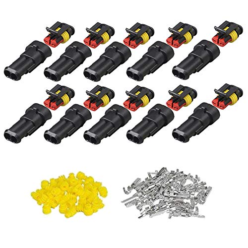 yyuezhi 10 Juegos de Conector a Prueba de Agua para Automóvil Clavija Conector de Alambre Electrico Impermeable Coche Impermeable Rápido Enchufe Terminal Coche Impermeable Cable Eléctrico Conector Set yyuezhi 10 Juegos de Conector a Prueba de Agua para Automóvil Clavija Conector de Alambre Electrico Impermeable Coche Impermeable Rápido Enchufe Terminal Coche Impermeable Cable Eléctrico Conector Set