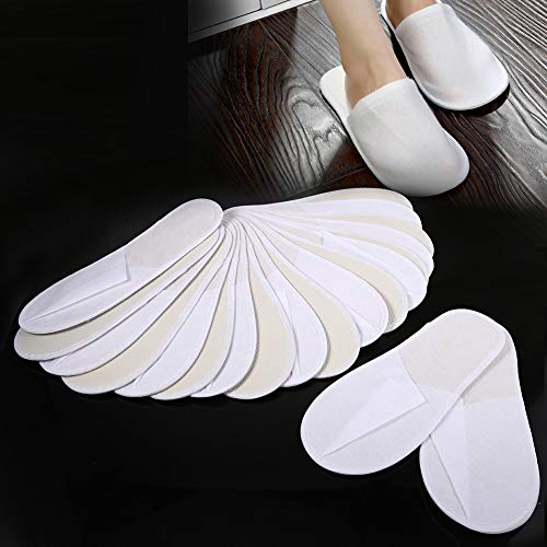 Zapatillas desechables 10 pares / lote Zapatillas de huéspedes desechables Zapatillas de viaje para hoteles Zapatillas de zapatillas SPA Cómodas Nuevas para el hogar Hotel o uso comercial a granel