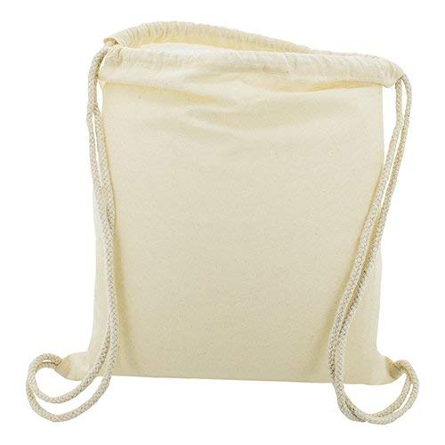 10 x Bolsa Mochila Algodón Natural Con Cordones Tamaño 39 x 35 Centimetros 10 x Bolsa Mochila Algodón Natural Con Cordones Tamaño 39 x 35 Centimetros