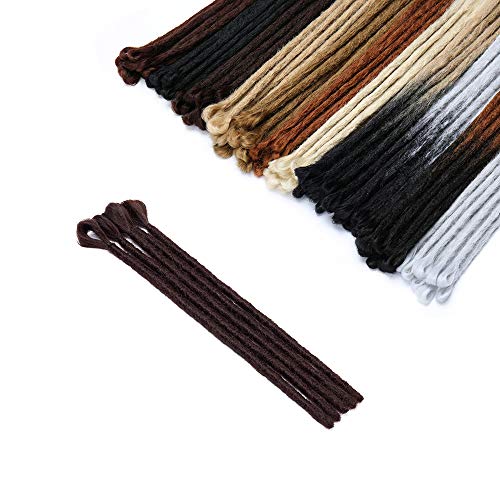 12"(30cm) SEGO 5PCS Dreadlocks Extensiones Rastas Africanas de Pelo Sintético [Negro a Azul Maya] Crochet Twist Braiding Hair