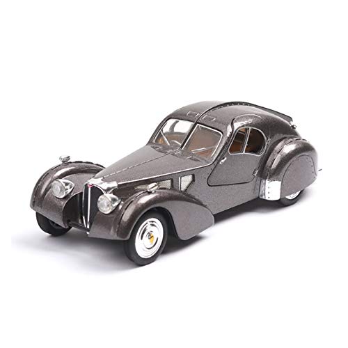 1:28 para Bugatti Diecast Metal Vintage Coche Modelo Atlántico Pull Back Toy con Luz De Sonido Aleación Classic Aleación Toys Boys Modelos a Escala (Color : 2)