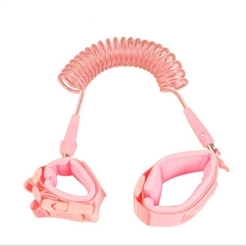 1.5m Perdido Anti muñeca Enlace arnés de bebé muñeca Caminar con Correa de Mano Pulsera de cinturón de Correa de Seguridad para Niños, Anti muñeca perdida Enlace para niños (Rosado) 1.5m Perdido Anti muñeca Enlace arnés de bebé muñeca Caminar con Correa de Mano Pulsera de cinturón de Correa de Seguridad para Niños, Anti muñeca perdida Enlace para niños (Rosado)