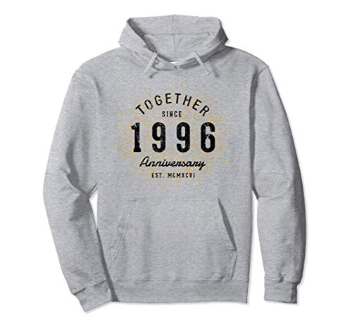 25 Aniversario 25 Años Juntos Desde 1996 Sudadera con Capucha