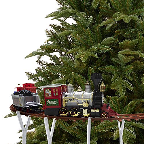 258108 Tren para árbol de Navidad a pilas con luces y sonidos 36 piezas 80x19 cm
