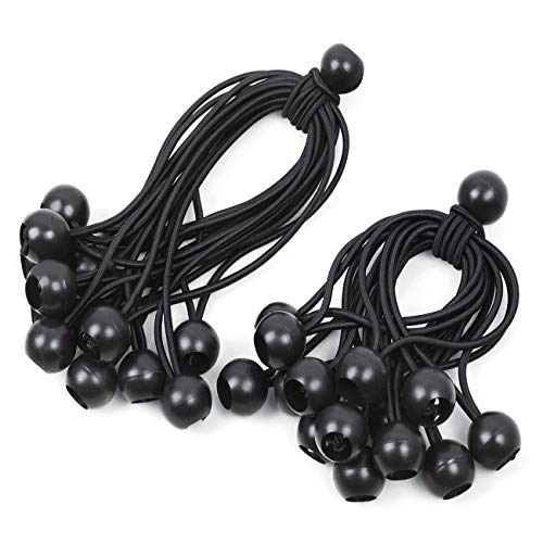 30 gomas elásticas con bola negra 12 cm + 18 cm, tensor de lona de goma con bola, goma para tiendas de campaña, lonas, carteles, carteles publicitarios 30 gomas elásticas con bola negra 12 cm + 18 cm, tensor de lona de goma con bola, goma para tiendas de campaña, lonas, carteles, carteles publicitarios