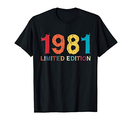 40 Años Cumpleaños Chico Chica Regalo Deco Divertido 1981 Camiseta