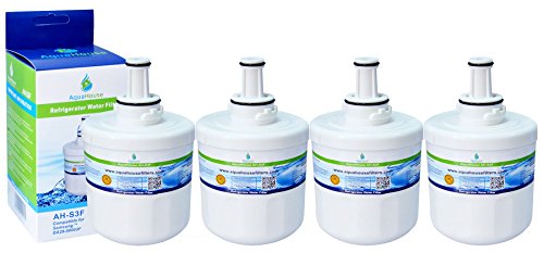 4x AH-S3F filtro de agua compatibles para Samsung nevera DA29-00003F, HAFIN1/EXP, DA97-06317A-B, Aqua-Pure Plus, DA29-00003A, DA29-00003B