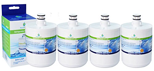 4x AquaHouse AH-L5P filtro de agua compatibles para LG LT500P, 5231JA2002A, GEN11042FR-08, ADQ72910901, Premium