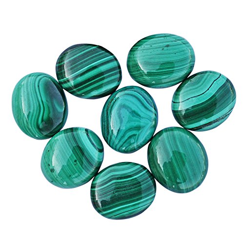 5 x 3 mm impresionante 15 piezas lote de piedras preciosas malaquitas verdes ovaladas cabujón fabuloso aspecto natural malaquita piedra ML 5 x 3 mm