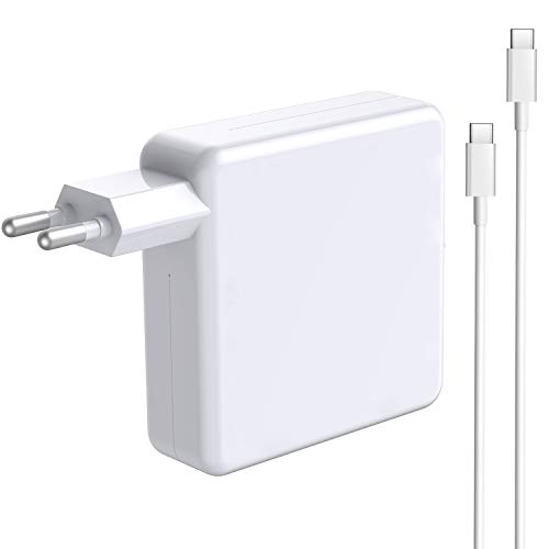 87W USB-C alimentación compatible con el MacBook Pro USB C cargador de repuesto para 2016 2017 2018 2019 MacBook 13/15 pulgadas, 30W/61W/87W tipo C cargador con cable de carga de 6,56 pies